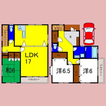 間取図 藍住町徳命戸建（NV）