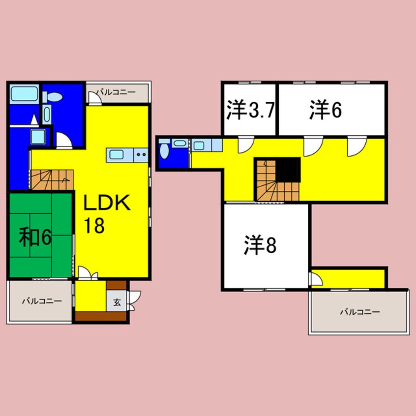 間取図 メディア藍住