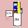 フェアリー大和町 1Kの間取り