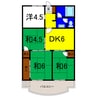 プリンスハイツ 4DKの間取り