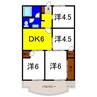 プリンスハイツ 4DKの間取り