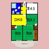 プリンスハイツ 4DKの間取り