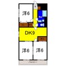 フォーユーサンライズ 3DKの間取り