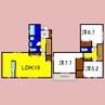 リナージュ北島 3LDKの間取り