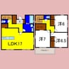 リナージュ北島 3LDKの間取り