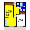 SUMiTAS-Village藍住 1LDKの間取り