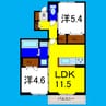 オリエンタルコート北島 2LDKの間取り