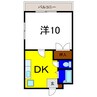メゾン池田 1DKの間取り