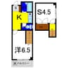 シティガーデン富田 1SKの間取り