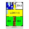 ベルシャトウ白亜 3LDKの間取り