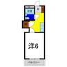 アポスタ蔵本公園 1Kの間取り
