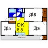 桜ヶ丘コーポ 3DKの間取り