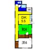 恵川住宅 2DKの間取り