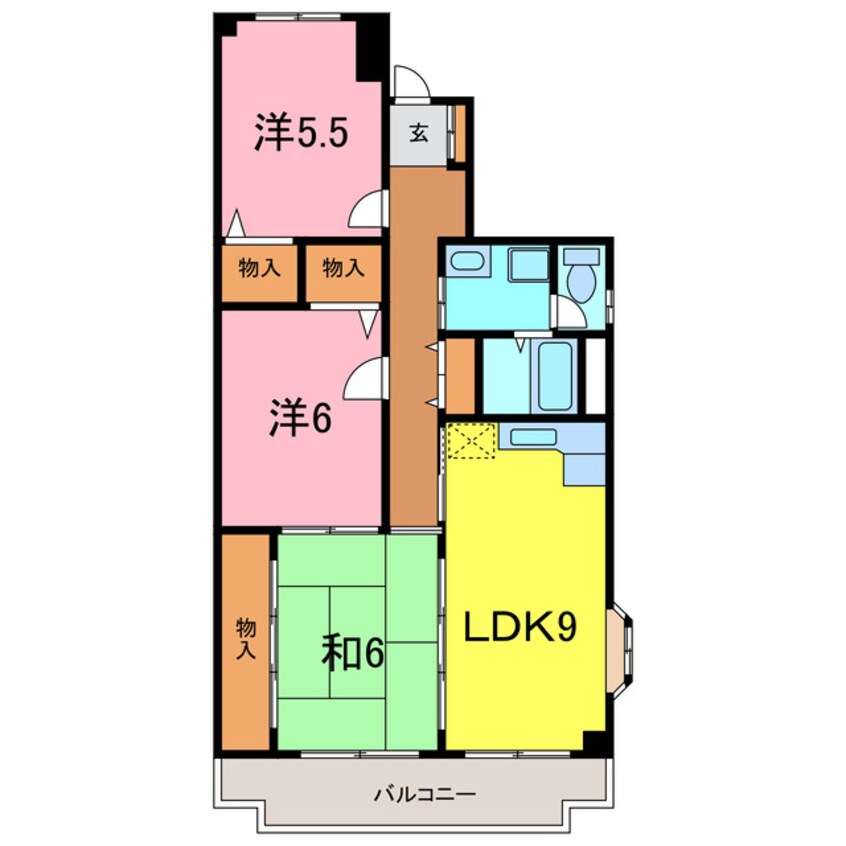 間取図 シャンテ南桜