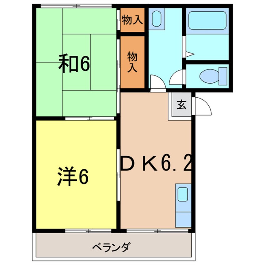 間取図 サークルハイツⅡ