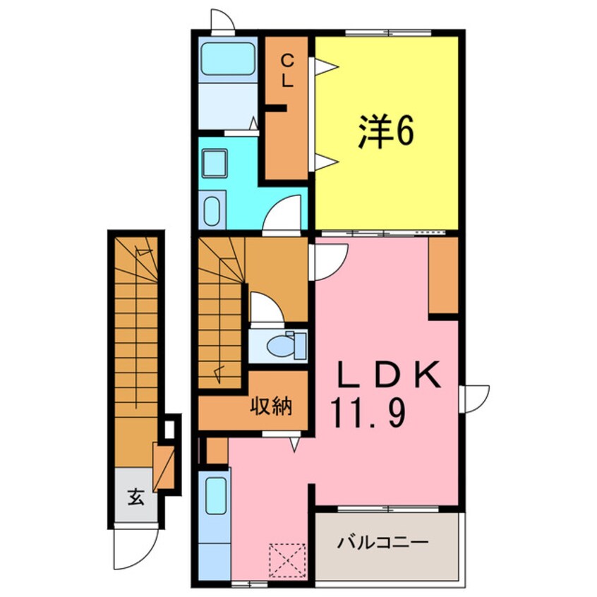 間取図 ソレイユ　旬