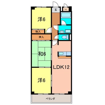 間取図 サイレントパレス