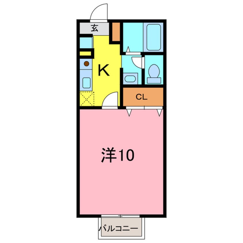 間取図 ボン・ソレーユ池端