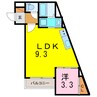 ドルフ　三河安城 1LDKの間取り