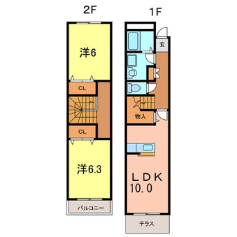 間取図 メゾントーマ安城