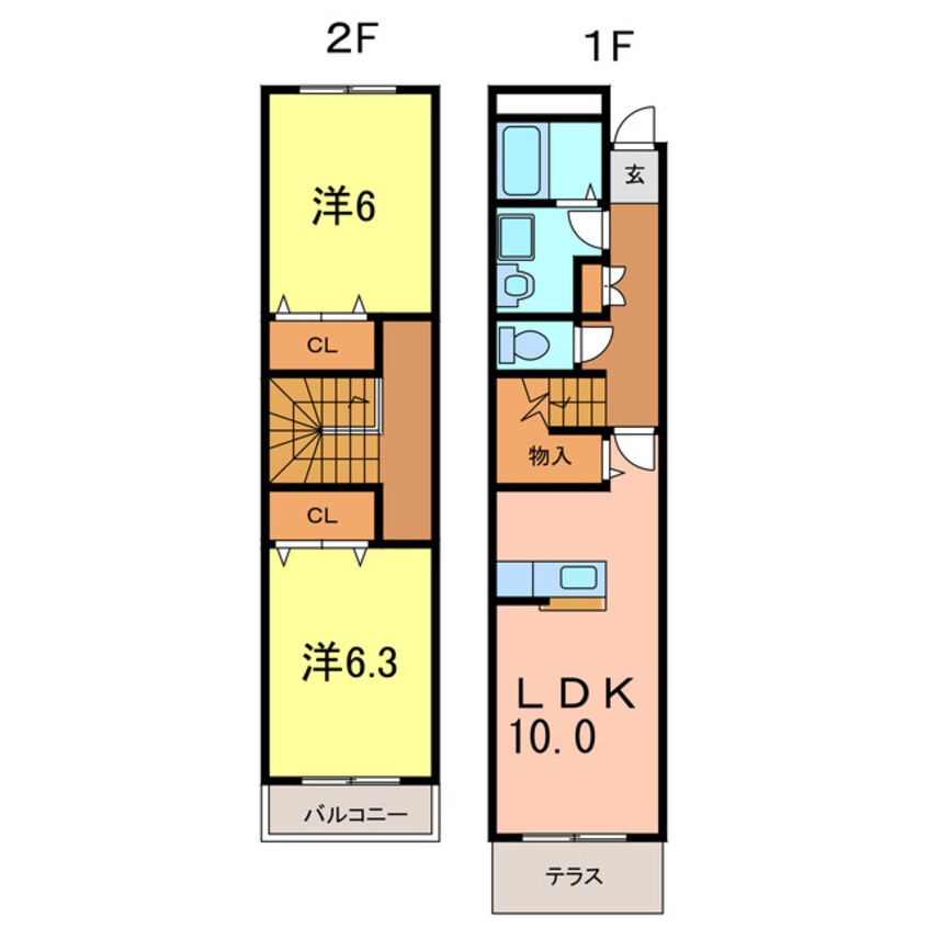 間取図 メゾントーマ安城