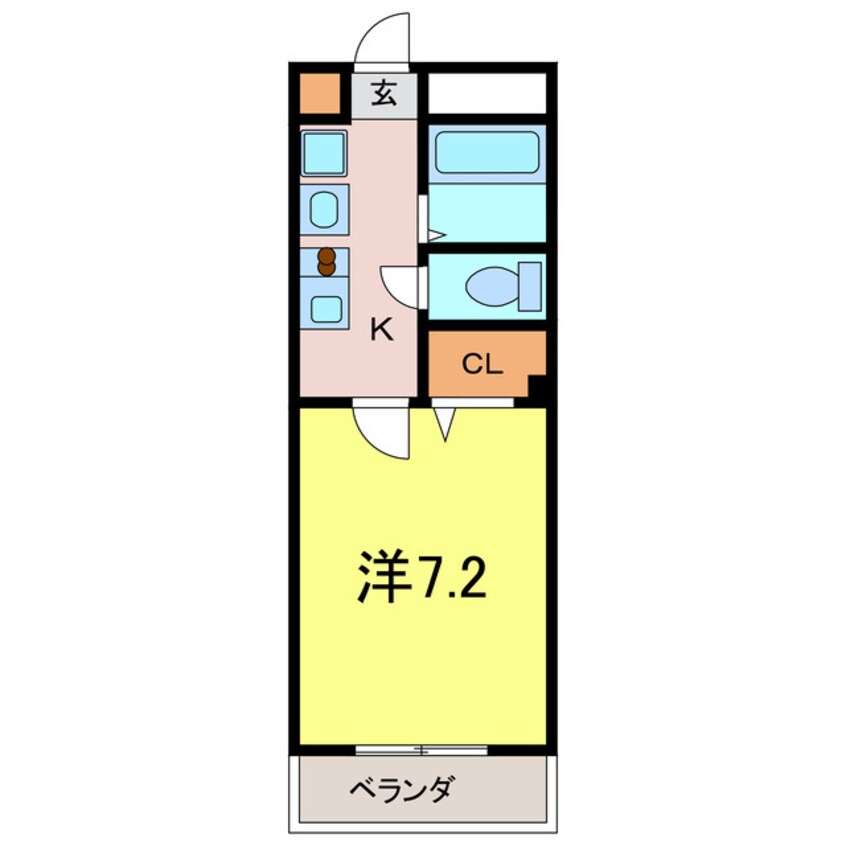 間取図 アンプルールフェール刈谷市駅