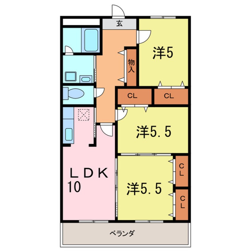 間取図 East One