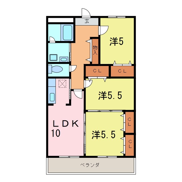 間取り図 East One