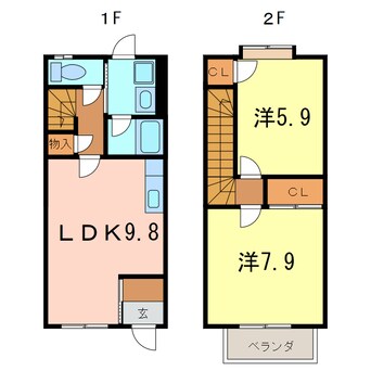 間取図 ルミエール清　Ａ