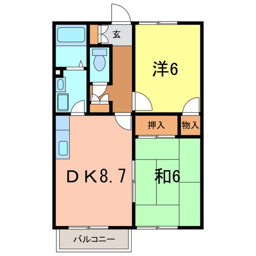 間取図 シャルレ永井