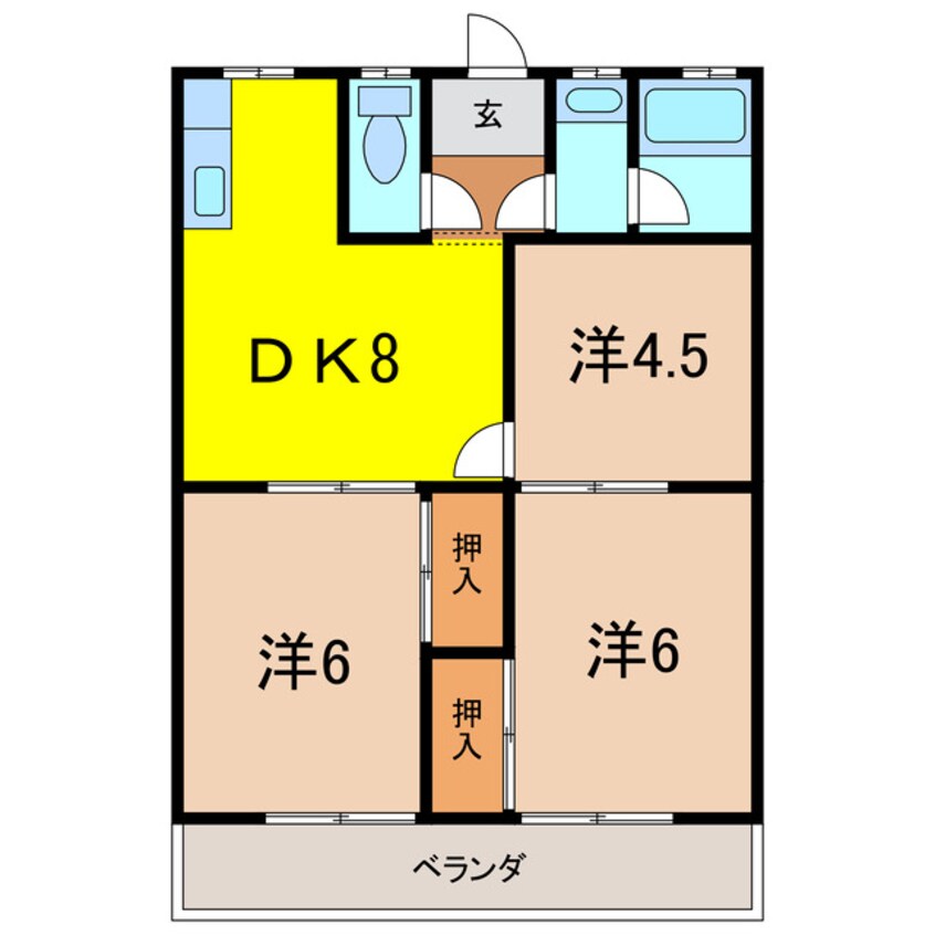 間取図 南根ハイツ