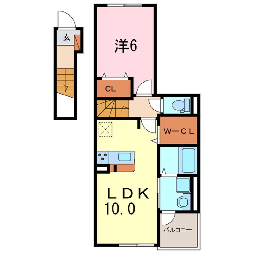 間取図 ラ　クェッチ