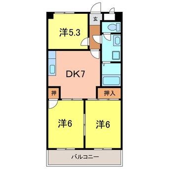 間取図 サンルート23