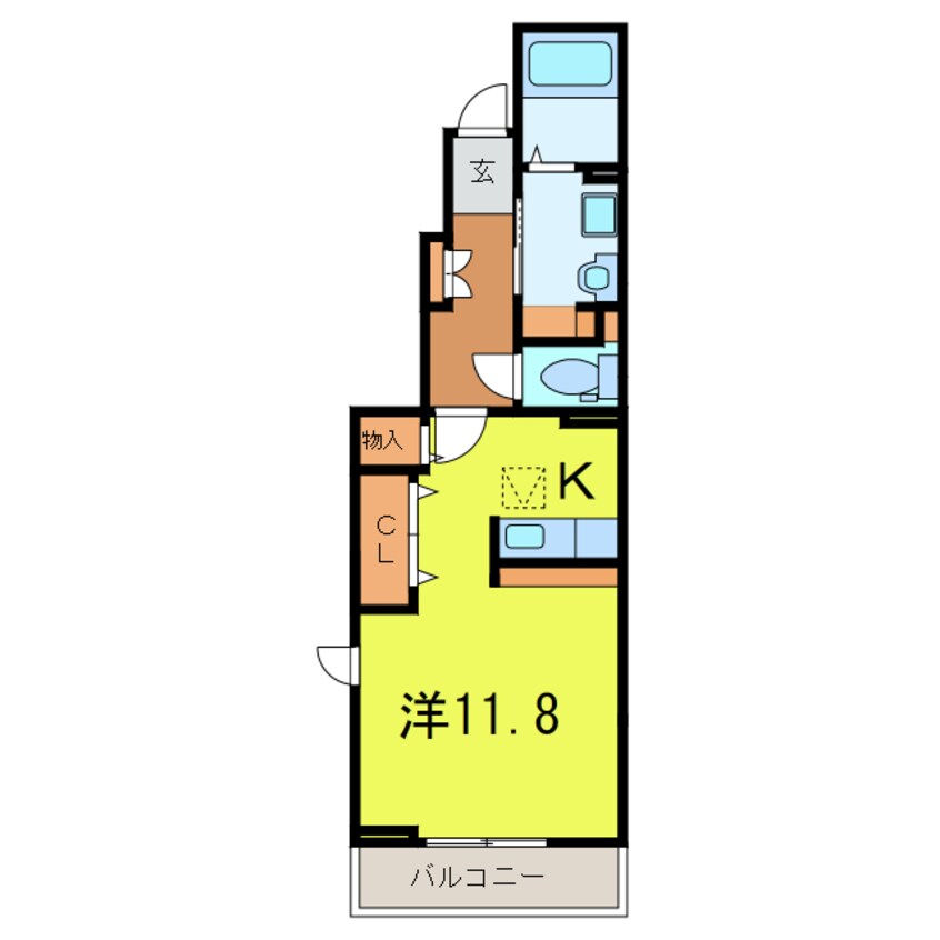 間取図 ｻﾝﾘｯﾄ