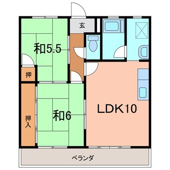 間取図 エスポワール錦