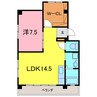 桜mansion 1LDKの間取り