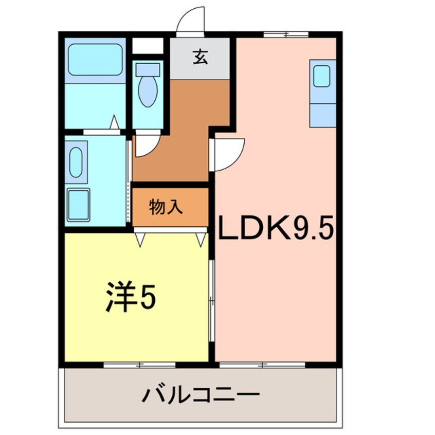 間取図 柘植マンション