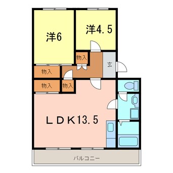 間取図 コーポ三立