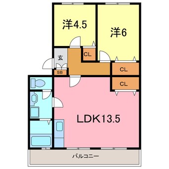 間取図 コーポ三立