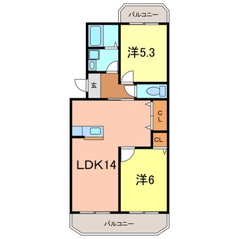 間取図 アネックス弁天