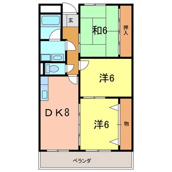 間取図 リンピア八千代