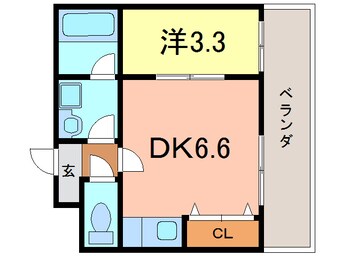 間取図 ビィシェン・シュウネ・バウエン八橋