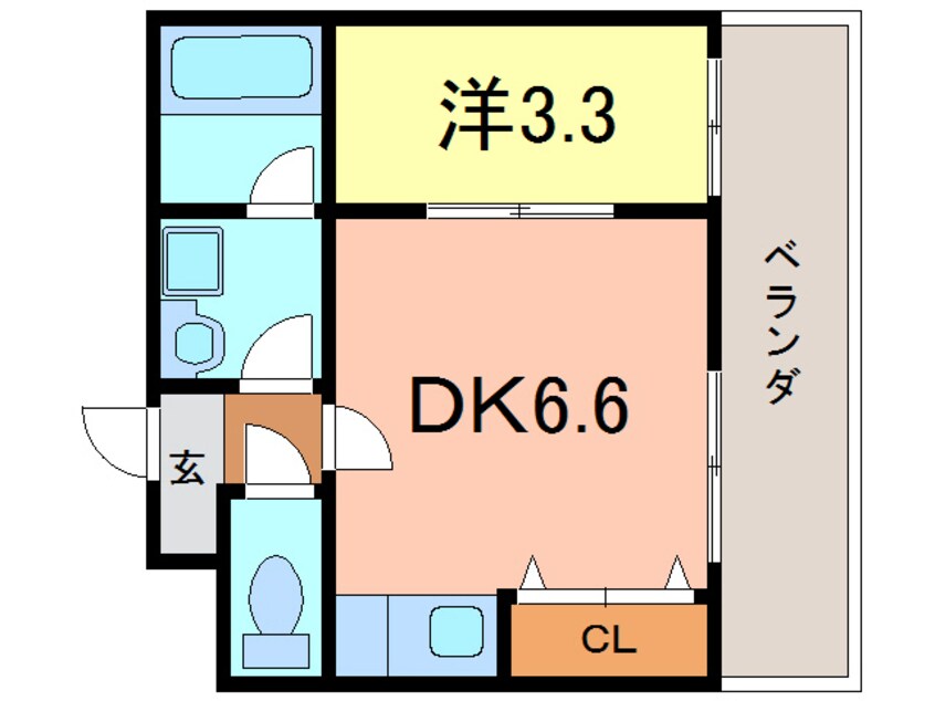 間取図 ビィシェン・シュウネ・バウエン八橋