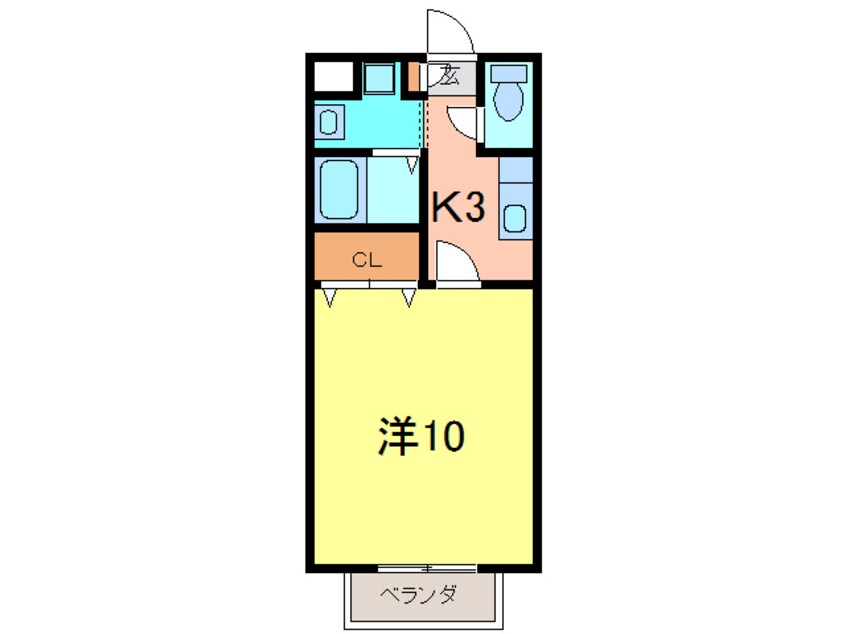 間取図 アムール西岡崎