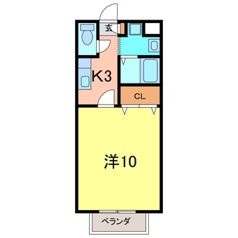 間取図 アムール西岡崎