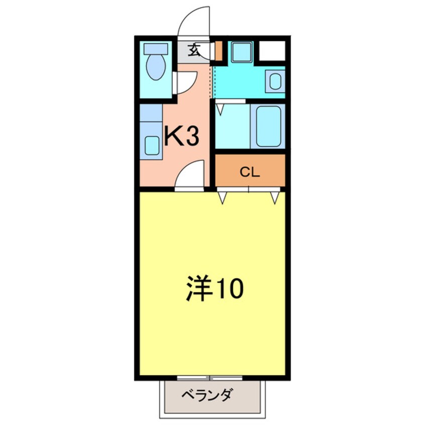 間取図 アムール西岡崎