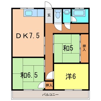 間取図 マンション　バレンシア