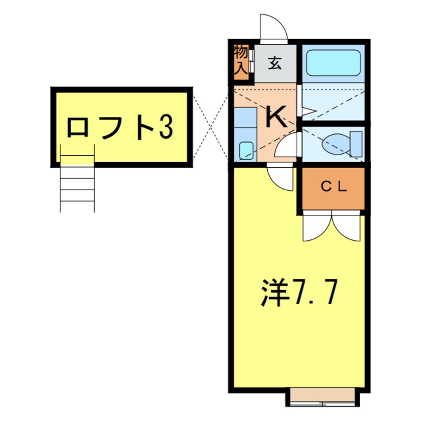 間取図 シェリール・ミニA棟