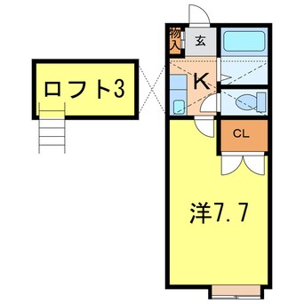 間取図 シェリール・ミニB棟