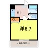 オーエムビル 1Kの間取り